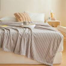 1/2 Chăn lông cừu sữa hai mặt màu xám nhạt một lớp màu vàng trơn - Chăn ngủ trưa văn phòng dày cho mùa thu đông - Chăn quà tặng cho nam và nữ - Chăn thú cưng cỡ nhỏ - Chăn mọi mùa - Chăn sofa, chăn thú cưng - Đồ trang trí Giáng sinh, đồ trang trí - Chăn thích hợp cho giường, ghế sofa, cắm trại và du lịch - Ấm áp và nhẹ - Chăn lông mềm mại và mịn màng 80 * 100cm, 100 * 140cm, 150 * 200cm - màu xám nhạt - Xem 3