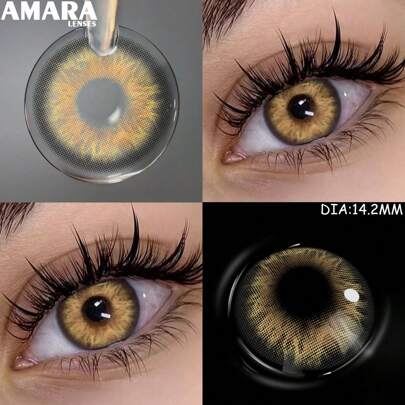 AMARA NEW Colored Pupils For Eyes Blue Pupils Green High Quality Colored Contact Lenses Brown Natural Lens Gray Eye Lenses Exclusive Styles Halloween Costume Cosplay