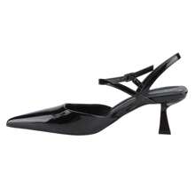 BELOVELY Glossy Pointed-Toe Slingback Heels | Perfect For Parties And Formal Events | Women's Elegant High-Heel Shoes With Adjustable Straps For Comfort And Style