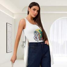15 Women'S Vest - Hot Stamping - White - View 2