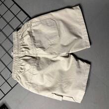 Mauricinho Cargo Shorts Twill Boy's Children's Denim Bermuda Shorts - 米色 - 查看 3
