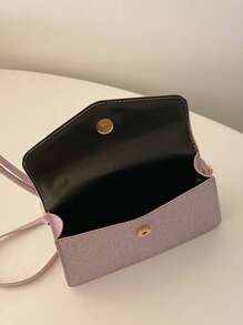 女士闪亮时尚派对手拿包、单肩包 - 粉色 - 查看 7