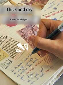 1 件装海军蓝牛仔布 Y2K 风格布面日记本，适合女孩的美学复古美式布面纹理素描本 - 彩色 - 查看 9