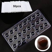 1pc Multi-Style Available Transparent Chocolate Molds DIY Jelly Candy Moulds Cake Decoration Tools Household Kitchen Baking Accessories