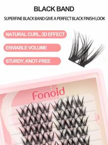 48PCS Exquisite Fluffy Thick Soft And Lightweight False Eyelashes C Curly Natural Reusable Cartoon Style False Eyelashes Light And Comfortable Suitable For Daily Home Use For Eye Makeup