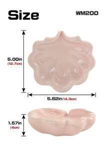 1pc Ceramic Leaf-Shaped Soap Dish, 4 Colors Available, Suitable For Home, Hotel, Dorm Bathroom Soap Holder - Multicolor - View 13