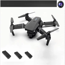 Drone E88 Foldable Remote Control Four-AxisDrone With Camera, WiFi FPv Real-Time Video, Height Hold, 3D Flip, Application Control, Multi-Battery Accessories Random Distribution, Christmas / Thanksgiving Gift - Black - View 10