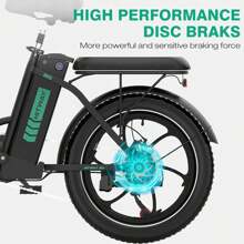 HITWAY Electric Bike BK6SL,36V/13Ah Removable High Capacity Battery, Range 50-100KM, 250W High-Speed Brushless Motor, 7-Speed Gear Shift. Suitable For Adult Men And Women Commuting - Black - View 4