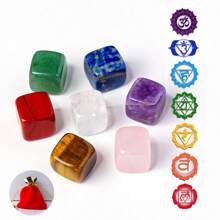 7pcs Natural Crystal Chakela Balance Raw Stone Set Healing Crystal Gemstone Kit  Meditation Reiki Spiritual Energy Stone - 7pcs - View 12