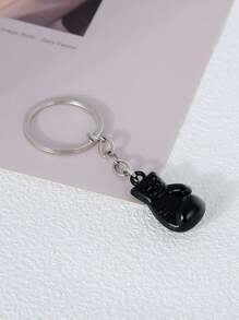 1pc Boxing Glove Keychain, As Fitness Center Member Activity Gift, Imitating Gym Equipment Keychain Pendant - Multicolor - View 4