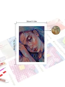 1set PMMA DIY Diamond Painting Without Frame, Modern Figure Graphic DIY Diamond Painting For Home