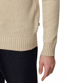 Napapijri Men's Crew Neck Long Sleeve Minimalist Pattern Top, Casual Daily Wear - Beige - View 4