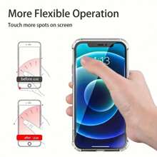 2pcs/5pcs Acrylic Phone Ring Holder Stand, Waterproof 360° Rotatable Stand With Vertical Flip, For Smartphones Compatible With IPhone, Android Phone, Gift For Birthday, Family, Friends Finger Ring Holder, Phone Grip, Phone Accessories - Clear - View 5