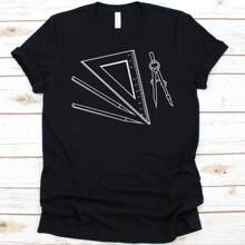 Architecture Tools Shirt, Architecture Shirt For Men And Women, Gift For Architects, Architectural Designer, Compass, Set Square Graphi