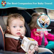 Busy Cube For Kids Sensory Busy Board Travel Toy For Toddlers 2 3 Years Old Educational Learning Toys Montessori Toys For Babies 18-24 Month (Colours And Details Are Random) - White - View 6