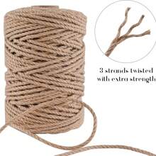Corde en jute jaune, convient pour la couture et la décoration d'intérieur