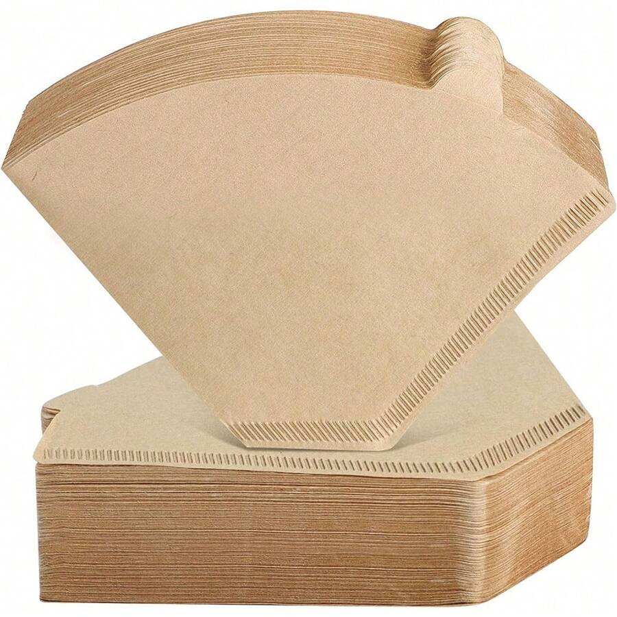 Coffee Filters,Unbleached, Size 02/04 Cone Filters, Disposable Natural Paper Filters 2-4/8-12 Cup, 04 Cone Filters For Pour Over And Drip Coffee Maker,50 Count