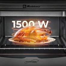 Horno Eléctrico de Convección Koblenz de 9 Rebanadas, 24L, Timer de 60 Minutos, 3 Programas de Cocción que Permiten Asar, Gratinar, Dorar y Tostar; 1500 W, 3 Accesorios, Acero Inoxidable (HKM-1500 C)