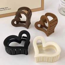 2/4 Pieces Of Heart-Shaped Hair Clips For Women's New Style, With Hair Clips At The Back Of The Head. High Quality And High-End Korean Style Hair Claw Accessories For Women