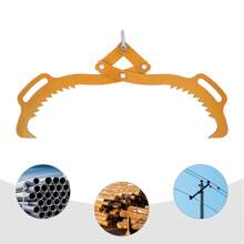 SENDERPICK Pinza per tronchi, pinza per legname, pinza forestale per il sollevamento del legno, pinza robusta per tronchi, sollevatore per tronchi, pinza in acciaio per tronchi, capacità di carico, design compatto per lavori forestali (giallo, 25 pollici)