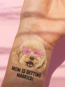 Custom Funny Tattoos, Custom Tattoos Bachelorette Party Gifts Bachelorette Tattoos - Groom Face Tattoos Bachelorette Party Gifts Bridesmaid Gifts, 1 Temporary Tattoo Sticker | Personalized Photo And Image Design | Can Be Used For Theme Parties, Birthdays, Holidays, Etc. | Suitable For Funny Decorations For Family, Friends, And Community Gatherings!
