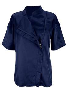 女款純色立領廚師外套