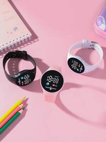 1 stuk geliefd elektronisch kinderhorloge, met datum en tijd, geschikt voor dagelijks gebruik of als festivalcadeau
