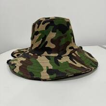 Men's Sun Protection Hat, Summer Travel Hat, Mountaineering And Cycling Hat, Large Brim Hat, Fisherman Hat - 軍綠色 - 查看 2