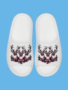 Men's Custom Photo Slides, Customized Personalized Photo Sandals With Interchangeable Hat Designs, Ultra-Soft Sole, Comfortable, Non-Slip, For Indoor And Outdoor, Beach And Home, Customized Gift For Mom/Dad/Her/Him/Girlfriend/Boyfriend/Wife/Husband/Friend - White - View 4