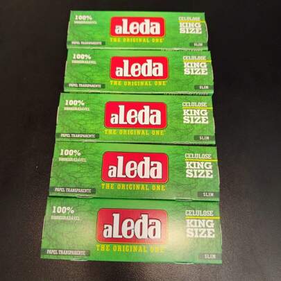 Celulose Papel Aleda Slim King Size Kit com 5 Livretos