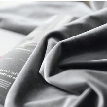 1 pieza Cortina opaca de terciopelo multicolor y sencilla para dormitorio y sala de estar, con bolsillo para vara