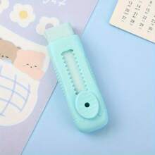1pc Push-Pull Macaron Eraser For Art, Writing, And Drawing - Non-Abrasive, Easy-Glide School And Office Supplies Back To School