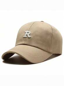 La gorra de béisbol con el logotipo de la letra R de varios colores es de moda, hermosa, elegante y proporciona sombra
