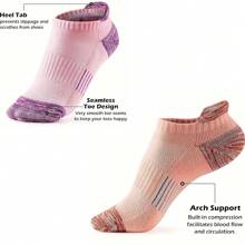 5 双专业运动袜，透气速干，男女跑步踝袜，夏季时尚低帮船袜