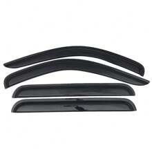 4PCS Smoke Tinted Tape On External Window Visor Compatible With Dodge Durango Dakota 1998-2004 Crew Cab Slim Style Acrylic Sun Rain Shade Guard Wind Vent Auto Upgrade Car Accessories - Smoke/Tinted - View 2