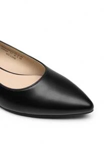 Women Slingback Low Chunky Block Heels Pointed Closed Toe Comfortable Elegant Wedding Party Business Dress Pumps Shoes