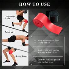 2 Stücke Muskel-Kompressions-Floss-Band, Übungsband, vielseitig einsetzbare elastische praktische Fitnessbänder für Gelenkstabilitätstraining, Druckverbände, Knöchel-Muskel-Aufkleber, fördern die Beweglichkeit