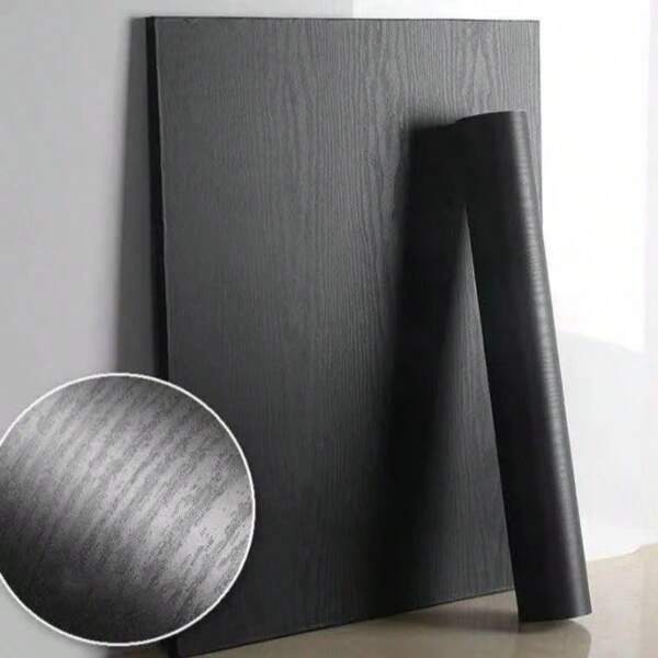 Wood Grain Wallpaper, Self-Adhesive Removable Vinyl Film, Waterproof Oil-Resistant Contact Paper For Kitchen, Bathroom, Desk, Appliances, Furniture, Thickened Heat-Resistant, Peel-Off Wall Decals, Home Decor - Vinyl, Removable, Shape & Stripe Pattern, Butt Match, Self-Adhesive