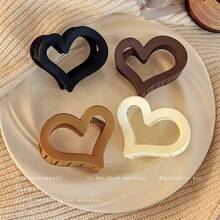 2/4 Pieces Of Heart-Shaped Hair Clips For Women's New Style, With Hair Clips At The Back Of The Head. High Quality And High-End Korean Style Hair Claw Accessories For Women