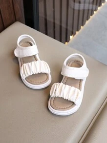 Women's 2025 Summer New Flat Soft Bottom Comfortable Non-Slip Lightweight Beach Sandals (Beige, Size Runs Big, Please Order Half Size Down Based On Actual Foot Length) - White - View 2