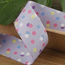 Colorful Polka Dot Ribbon, DIY Bowknot Hair Accessories Clothing Dot Decor Ribbon - Multicolor - View 19