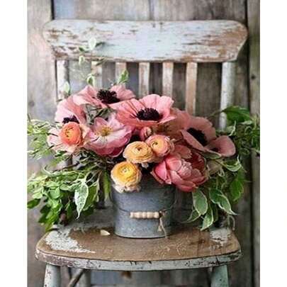 1pc Paint By Numbers Kit For Adults Beginner On Canvas, Adults' Paint-By-Number Kits, Adult Paint By Number Kits, Painting Kits For Adults, Number Painting For Adults, Hobbies For Women, Painting By Numbers For Adults, Birthday, Thanksgiving, Christmas Gifts For Mom, Grandma, Neighbors, Friends, Home Decor Set(Frameless)