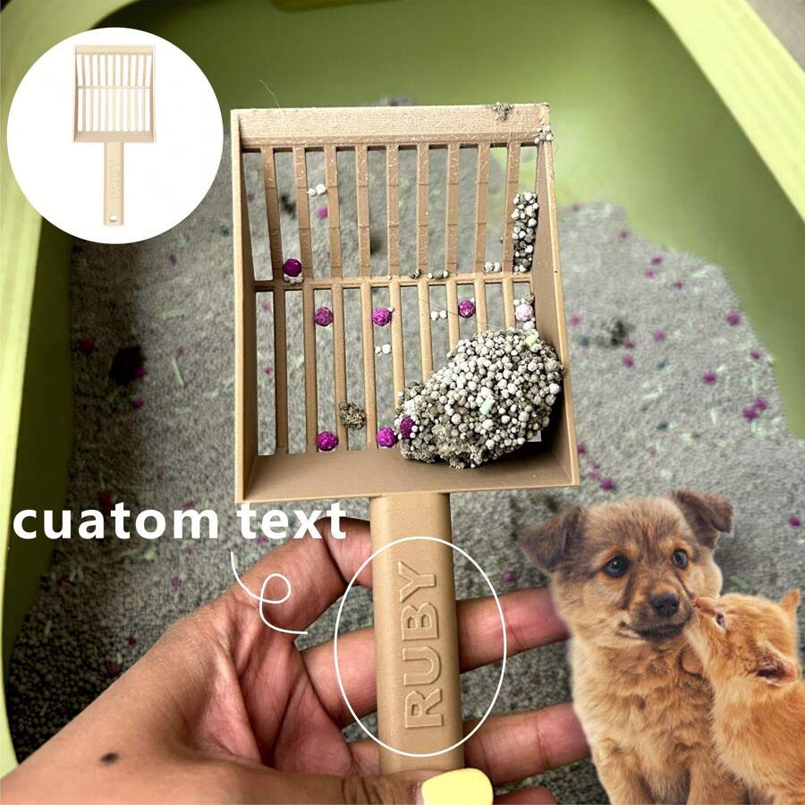 Customizable Premium Cat Litter Scoop, Cat & Dog Poop Pooper Scooper - Multicolor - View 1