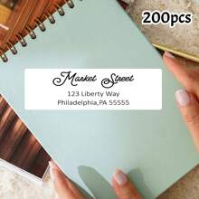 LICVIC 100/200/500/1000Pcs Custom Name/Address Stickers, Personalized Return Address Labels