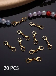 Double Lobster Clasp, Ideal Accessory For Necklaces, Bracelets, Keychains, DIY, Jewelry Making - Multicolor - View 12