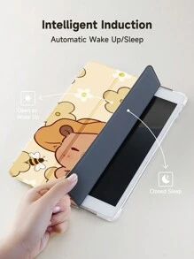 Ayotu Custodia protettiva per tablet compatibile con iPad, iPad di 9a/8a/7a generazione da 10,2 pollici, nuovo iPad di 10a generazione, con funzione auto sleep/wake, protezione a quattro angoli, slot dedicato per la matita per proteggerla da perdite e cadute, regalo creativo per compleanni, matrimoni, festività - Multicolore - Visualizzare 6
