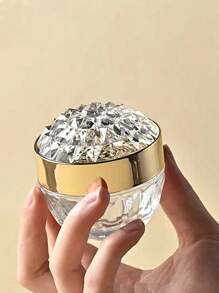 1 件玻璃霜瓶，水晶钻石霜罐，化妆品罐，钻石霜空瓶（50 毫升） - 彩色 - 查看 3