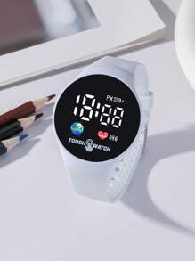 1 stuk geliefd elektronisch kinderhorloge, met datum en tijd, geschikt voor dagelijks gebruik of als festivalcadeau