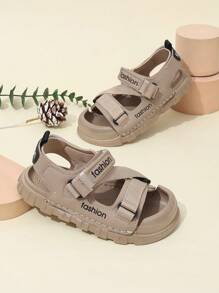Children Fashion Casual Non-Slip Wear-Resistant Soft Sole Lightweight Breathable Boys Sports Sandals - Khaki - View 5