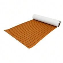 YUNRUX 270 X 90cm Teak EVA Foam Boat Flooring Mat Self-Adhesive Deck Mat Brown - Brown - View 6